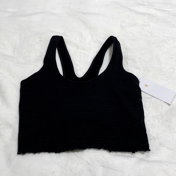 Spiritual Gangster Bra Crop Top Black - Picture 1 of 12